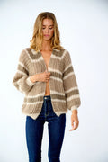 Vera Knit Cardigan - Brown/Camel/Sand