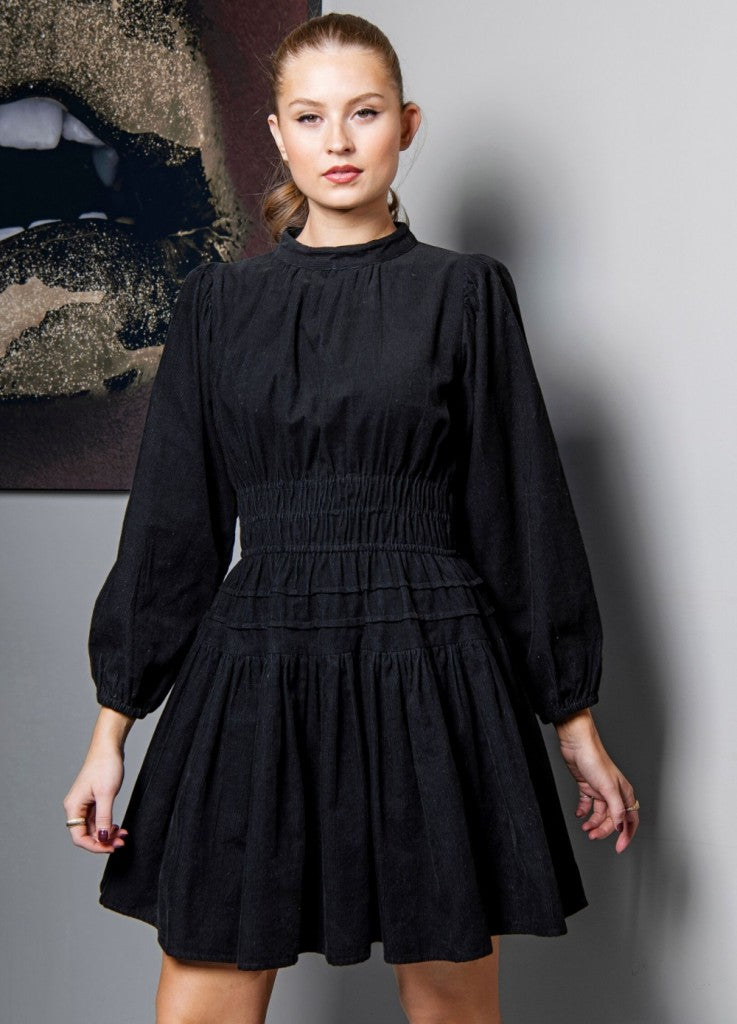 Jeanne Dress - Oil Black