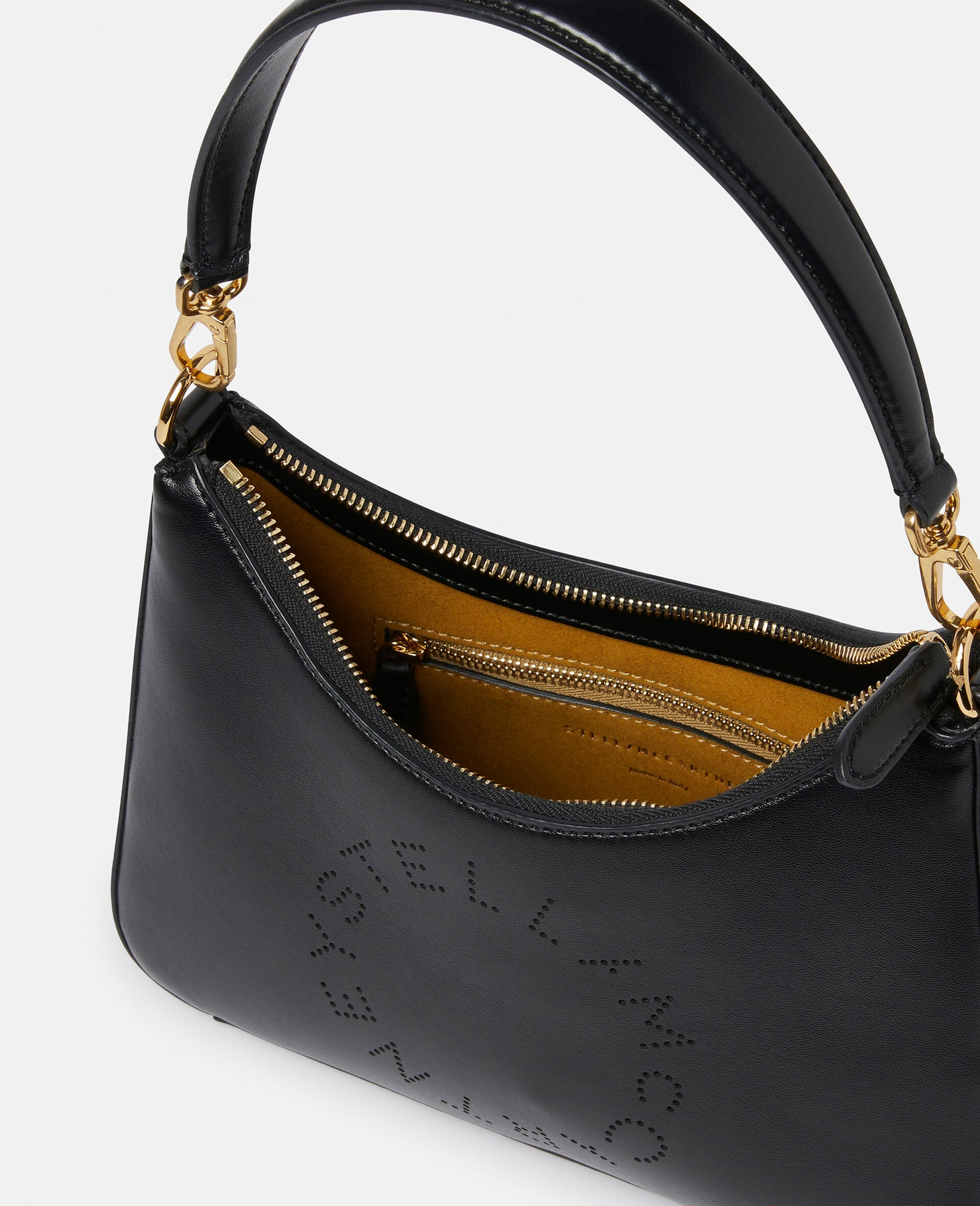 Logo Crossbody Shoulder Bag - Black