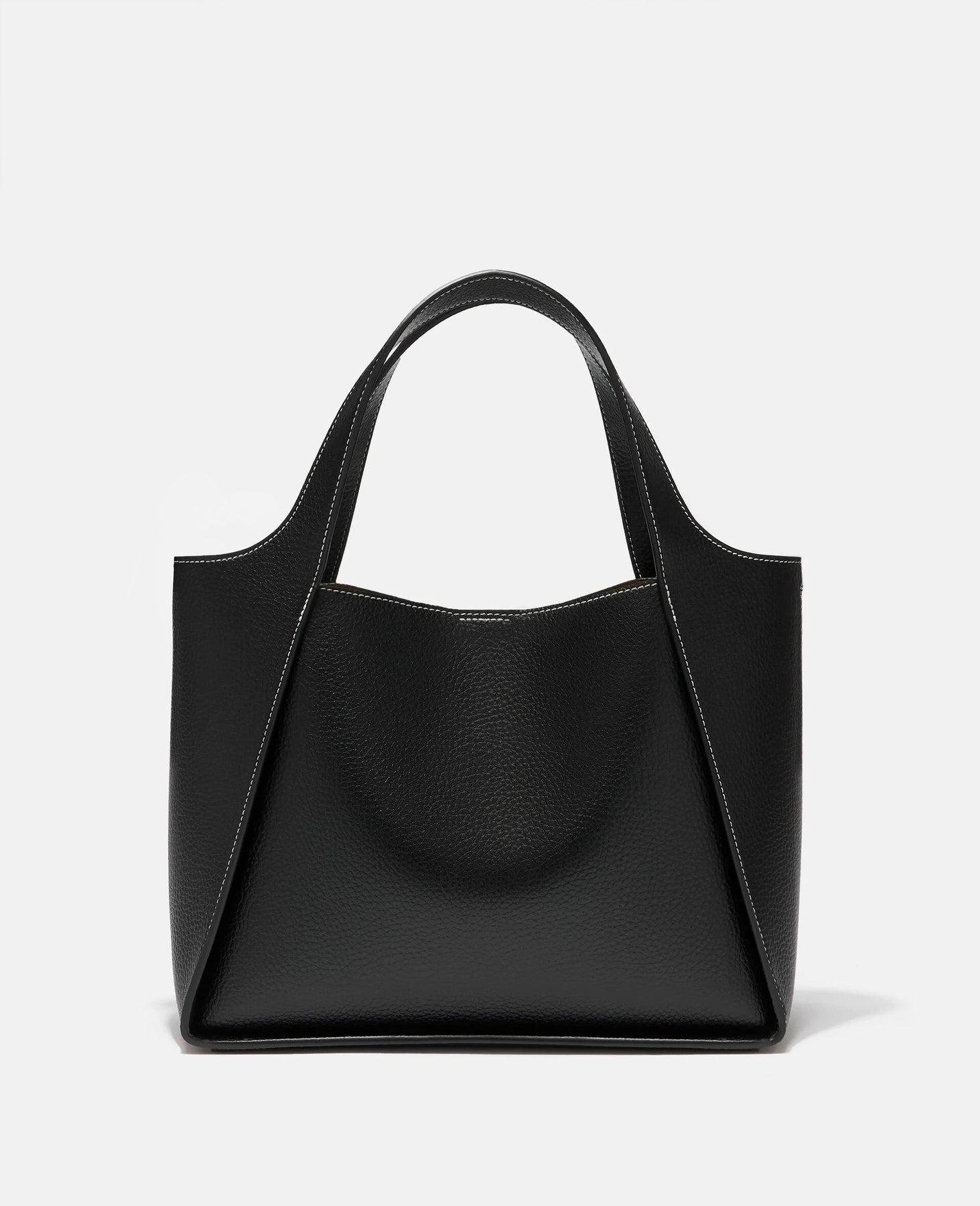 Logo Crossbody Tote Bag, Svart