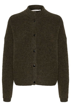 AlphaGZ Short Cardigan - Olive Melange