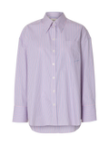 Hotel Amour Oversize LS Skjorta - Fresh Pink Blue + White