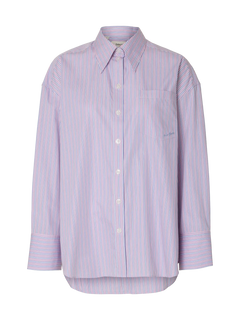 Hotel Amour Oversize Ls  Shirt B - Fresh Pink Blue + White