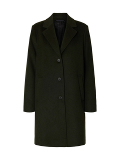 Sasja Wool Blend Coat - Deep Depths Melange