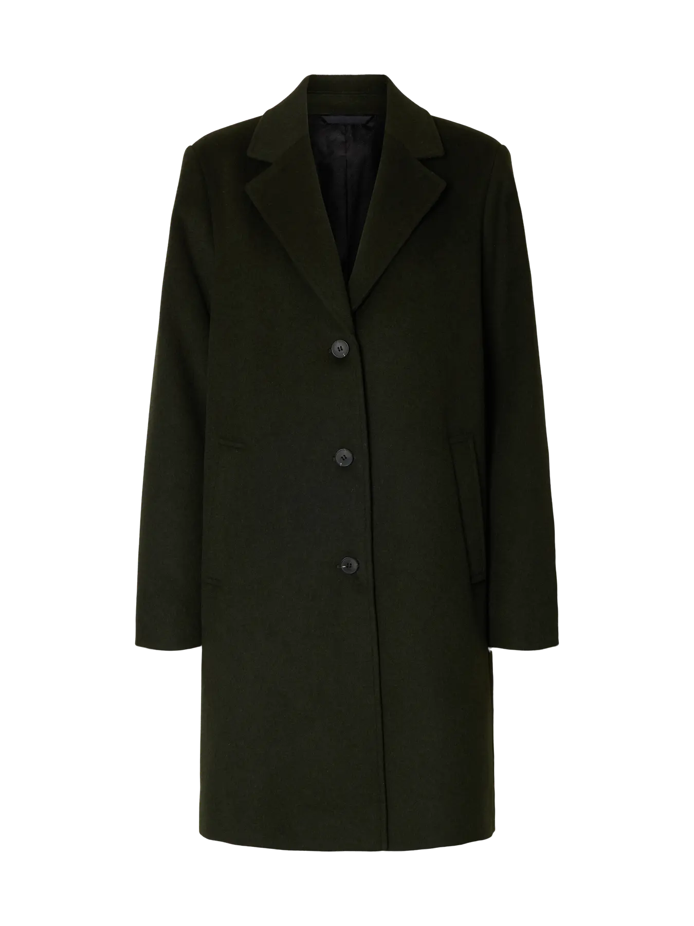 Sasja Wool Blend Coat - Deep Depths Melange