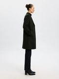 Sasja Wool Blend Coat - Deep Depths Melange