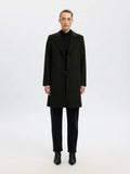 Sasja Wool Blend Coat - Deep Depths Melange