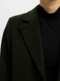 Sasja Wool Blend Coat - Deep Depths Melange