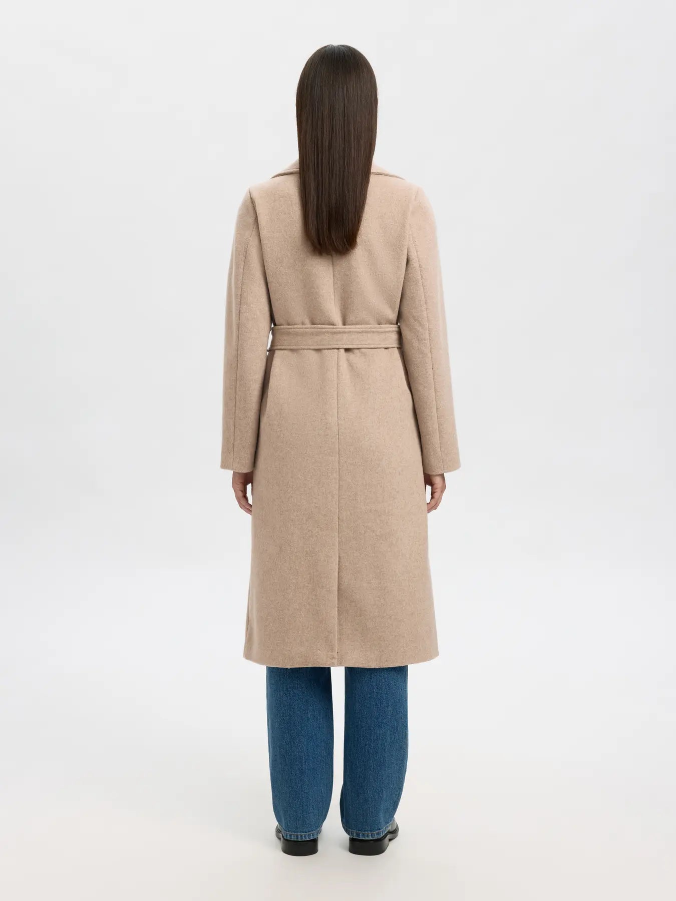 Rosa Wool Blend Kappa - Sandshell Melange