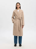 Rosa Wool Blend Kappa - Sandshell Melange