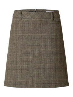 Sille Ula Short Hw Skirt - Delicioso Checks