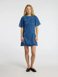 Rie 2/4 Short Dress - Medium Blue Denim