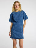 Rie 2/4 Short Dress - Medium Blue Denim
