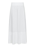 Yara Long Poplin Skirt - Vit