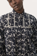 LeoluPW SH - Dark Navy Contrast Flower
