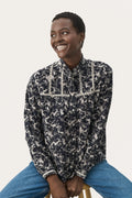 LeoluPW SH - Dark Navy Contrast Flower