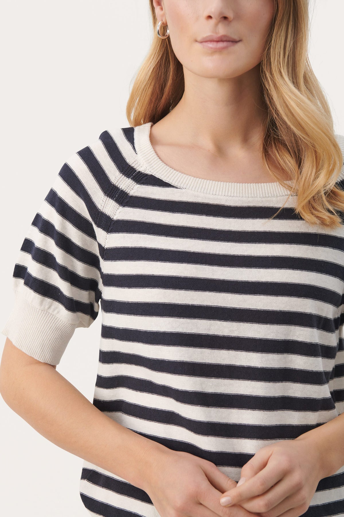 GlenniePW Pullover - Dark Navy Stripe
