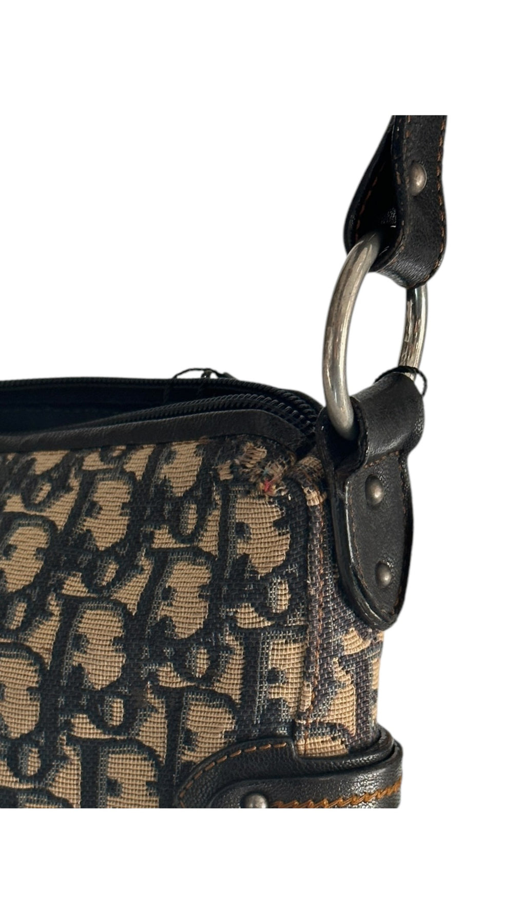 Dior CD Monogram Shoulder Bag - Black