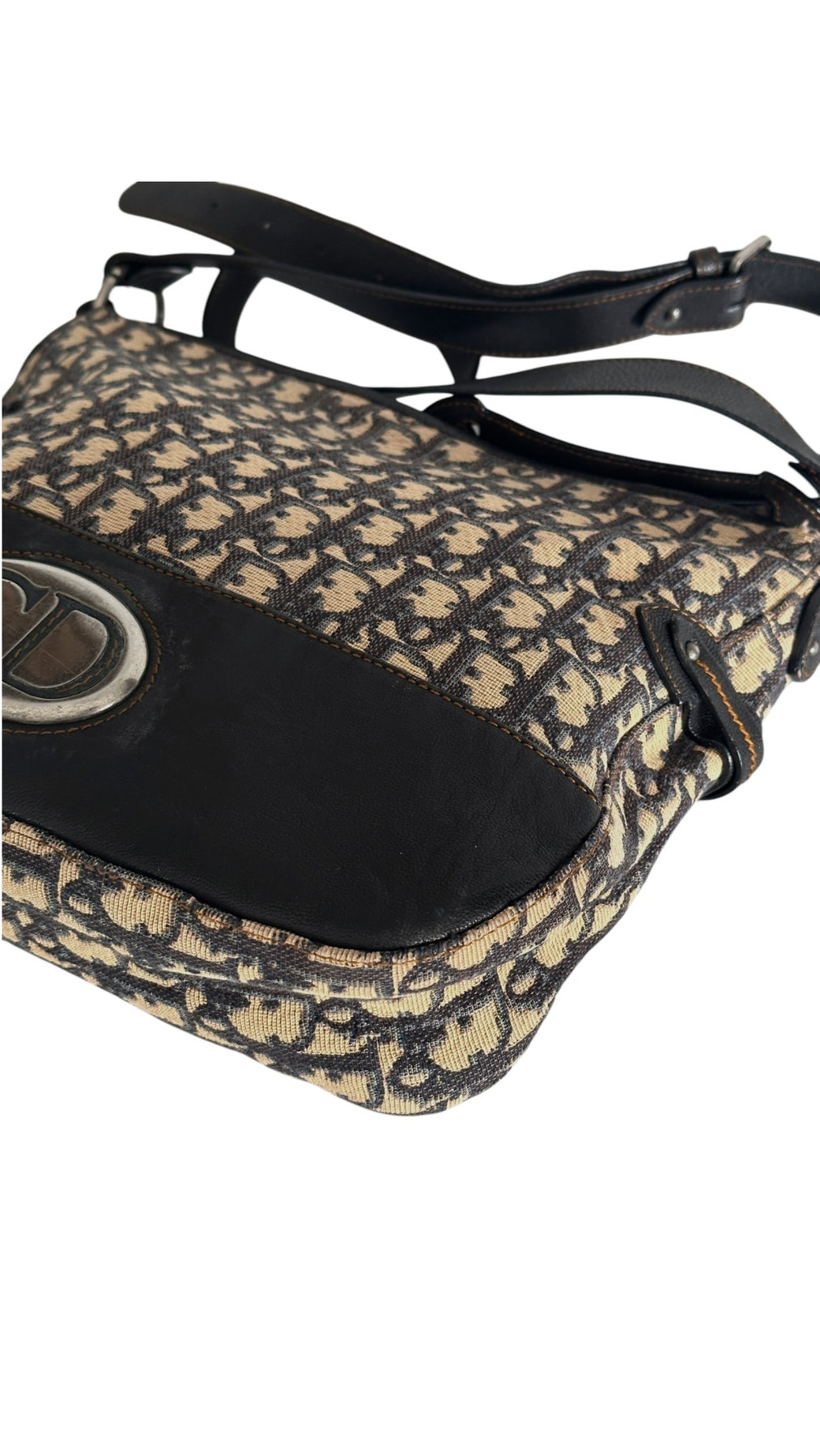 Dior CD Monogram Shoulder Bag - Black