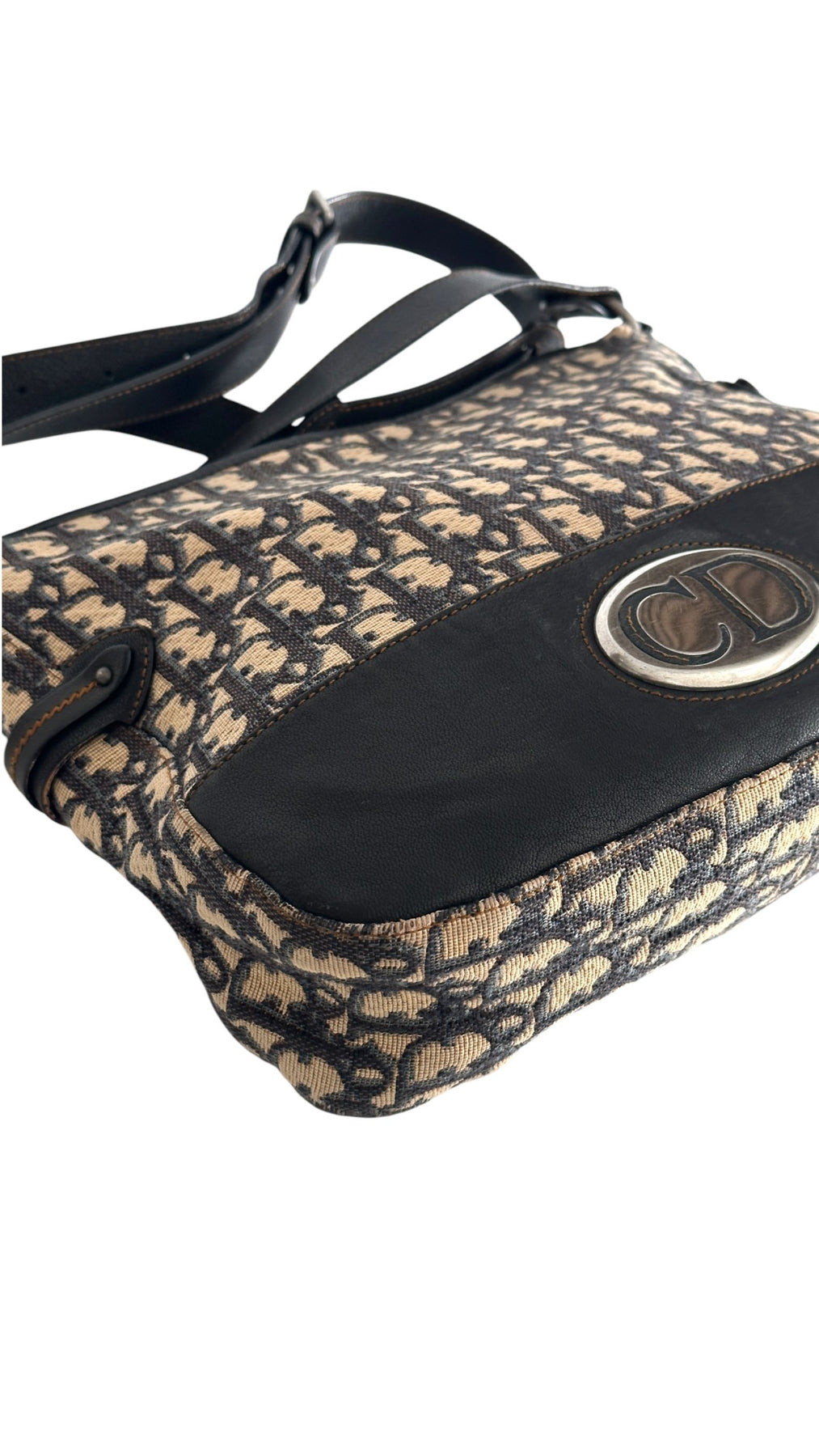 Dior CD Monogram Shoulder Bag - Black