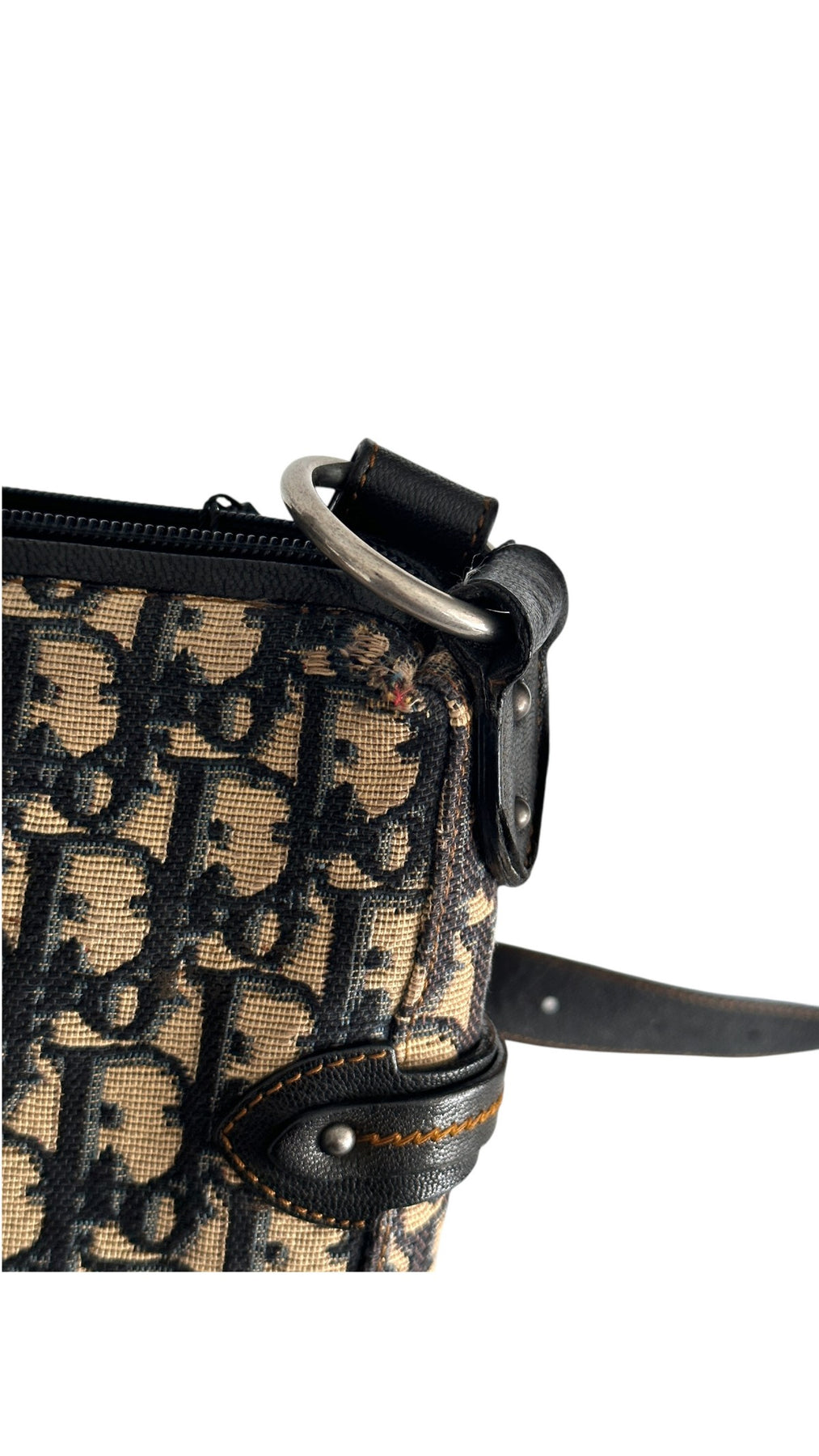 Dior CD Monogram Shoulder Bag - Black