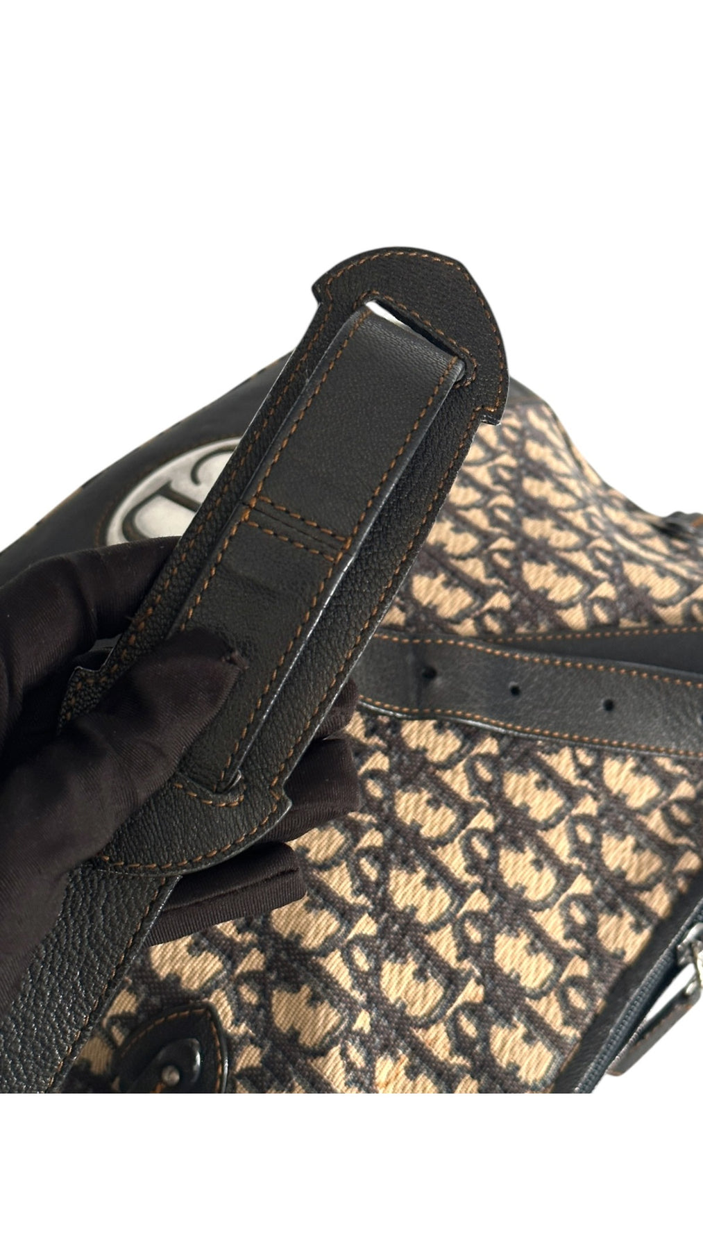 Dior CD Monogram Shoulder Bag - Black