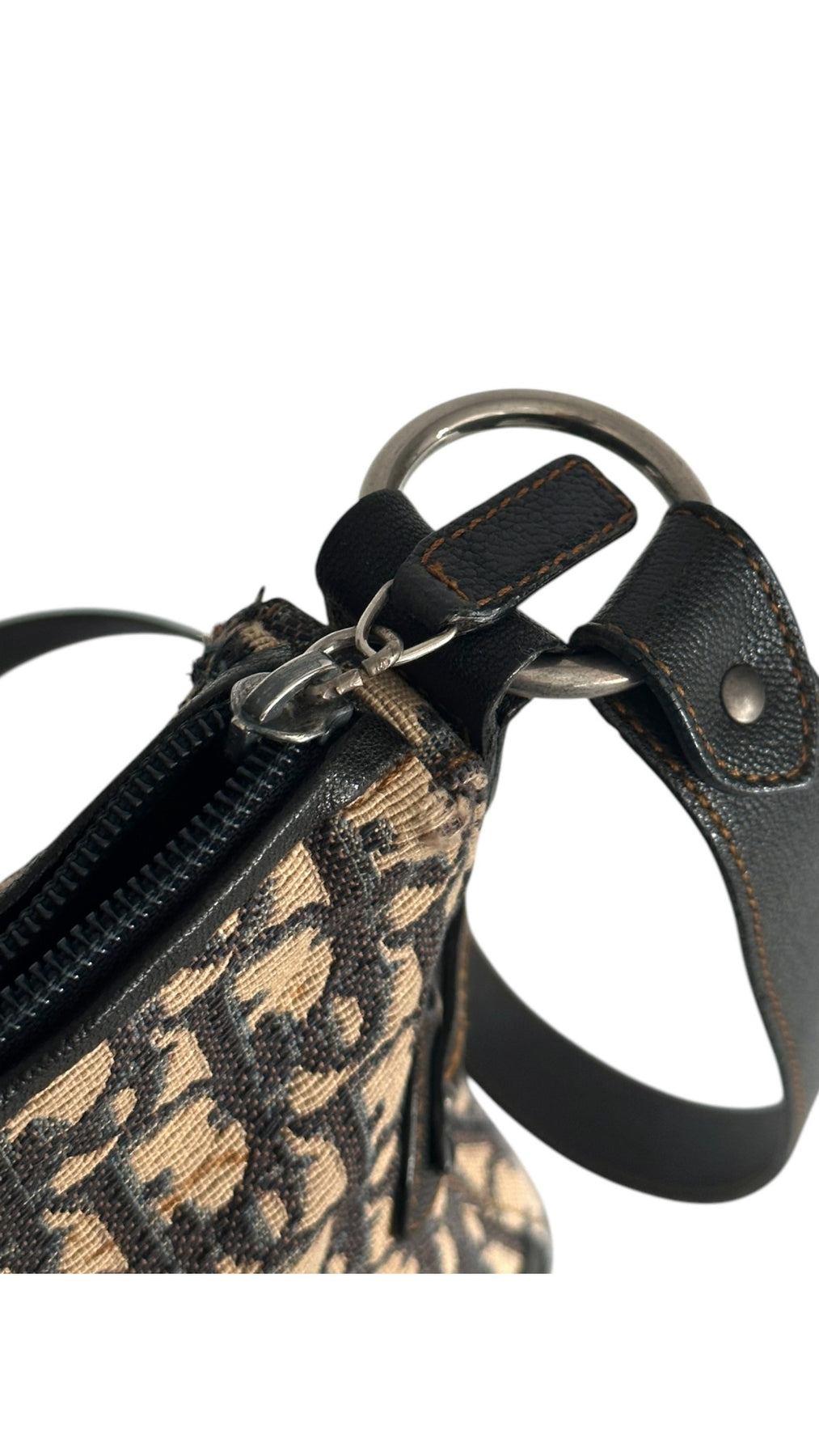 Dior CD Monogram Shoulder Bag - Black