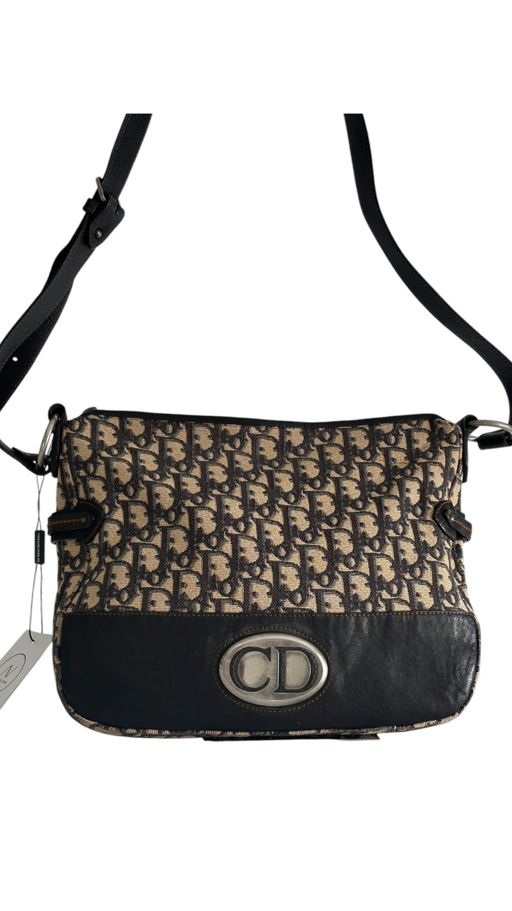 Dior CD Monogram Shoulder Bag - Black