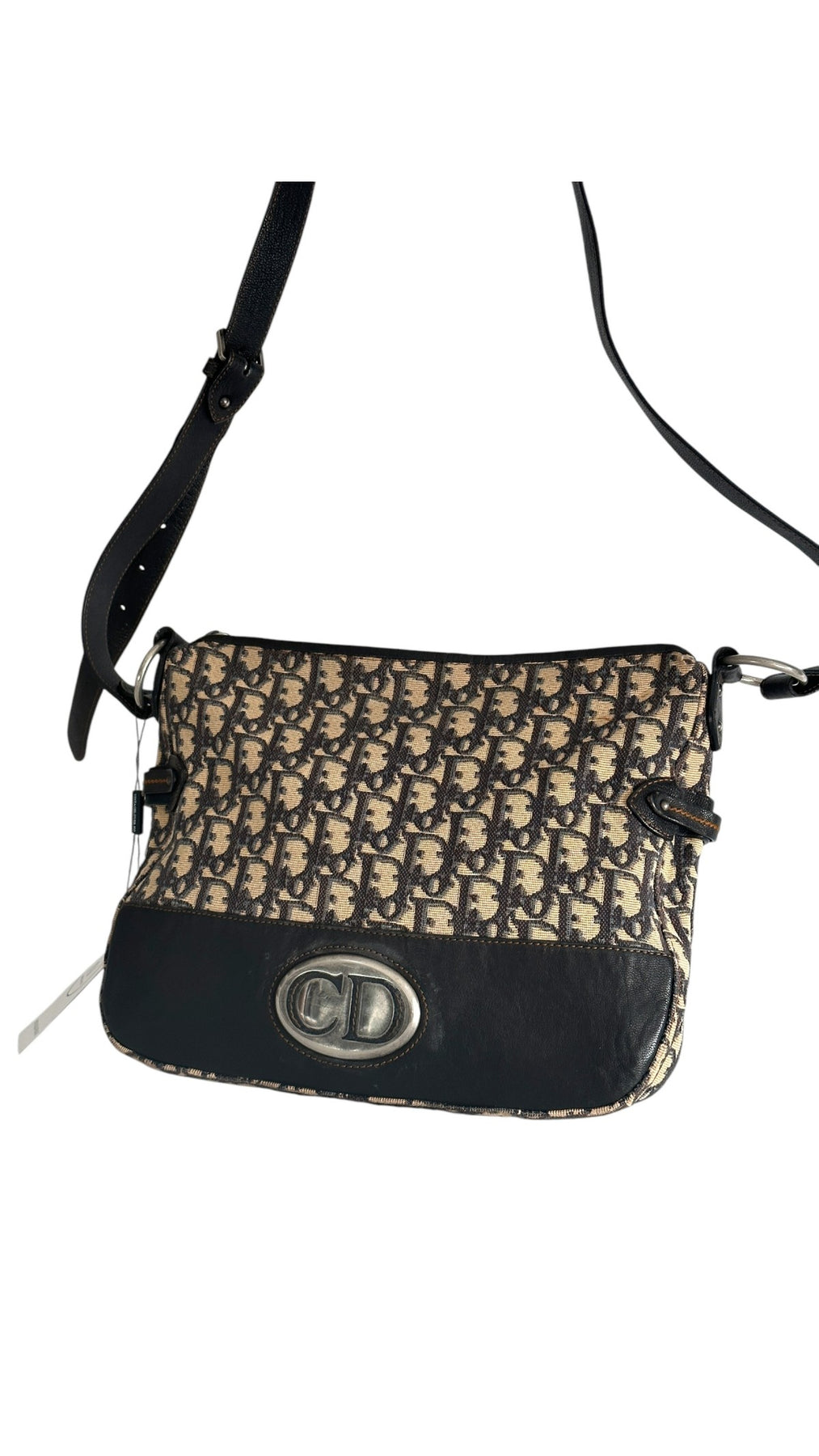 Dior CD Monogram Shoulder Bag - Black