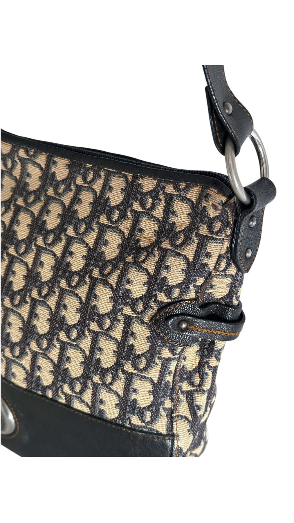 Dior CD Monogram Shoulder Bag - Black