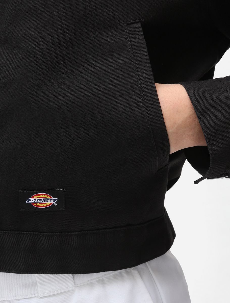 Lined Eisenhower Cropped W Rec - Black