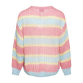 Pacific Knit Cardigan - Light Blue/Rose Mix