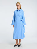 Aviana Ls Midi Wrap Dress B - Cornflower Blue