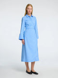 Aviana Ls Midi Wrap Dress B - Cornflower Blue