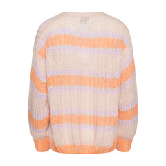 Pacific Knit Cardigan - Apricot/Lavender Mix