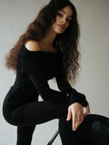 Off-Shoulder Top - Svart
