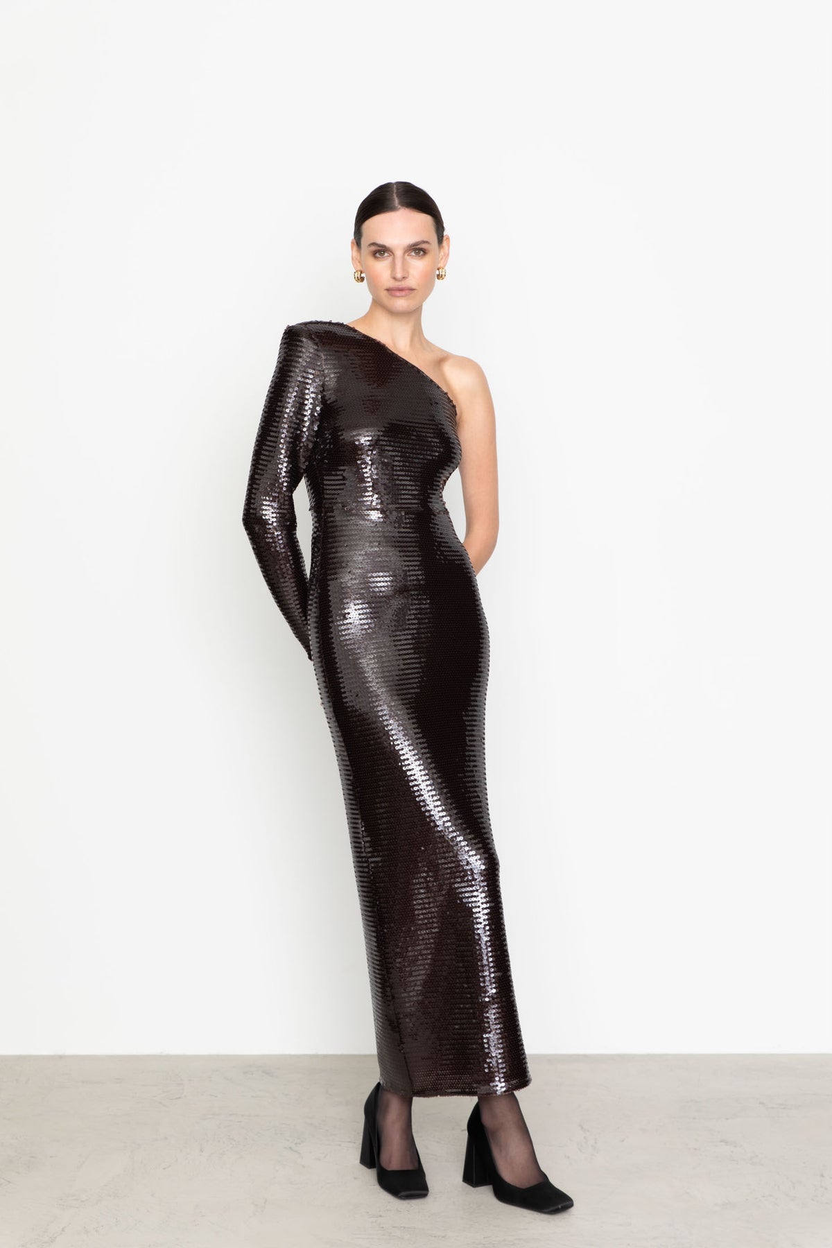 Eos Sequin Dress - Bordeaux
