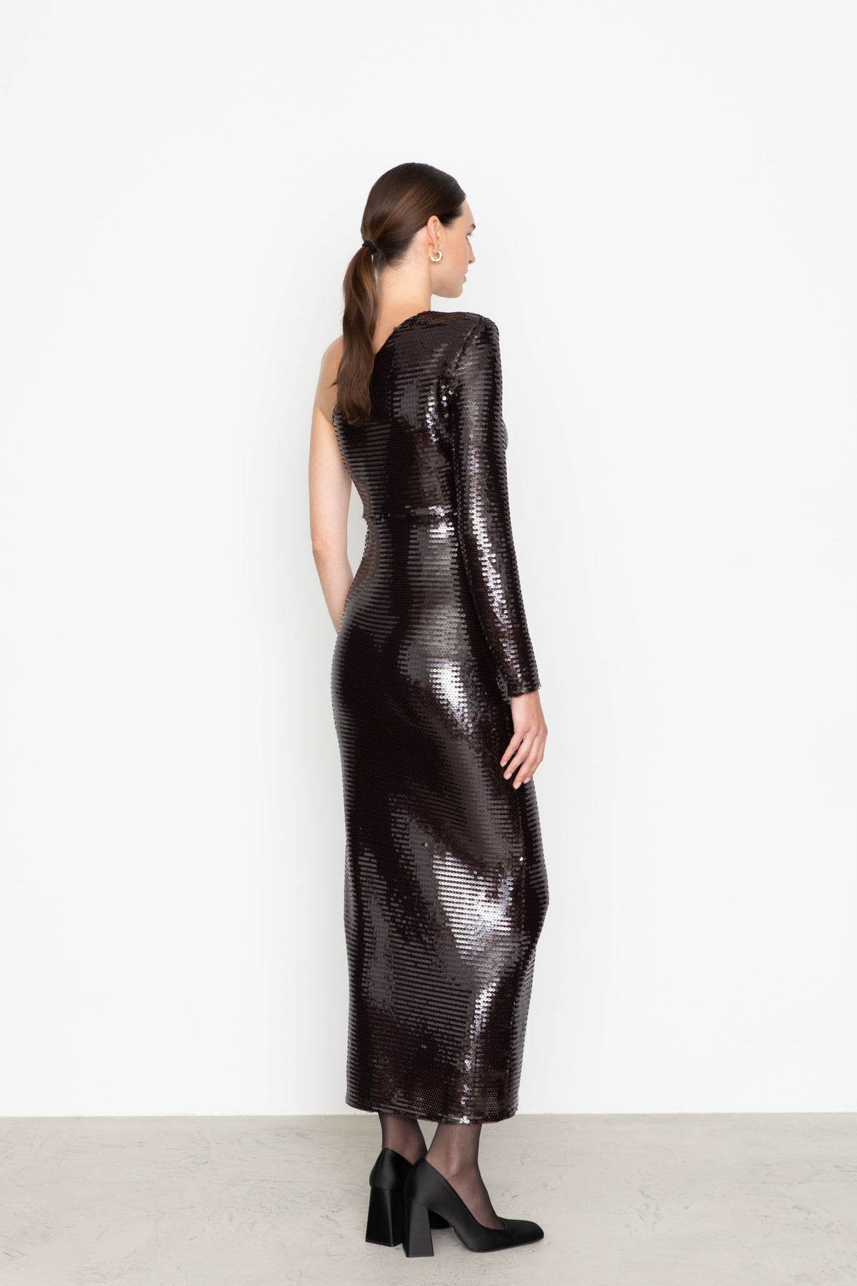 Eos Sequin Dress - Bordeaux