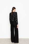 Vela Sequin Jacket - Black