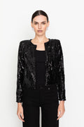 Vela Sequin Jacket - Black
