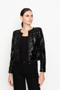 Vela Sequin Jacket - Black