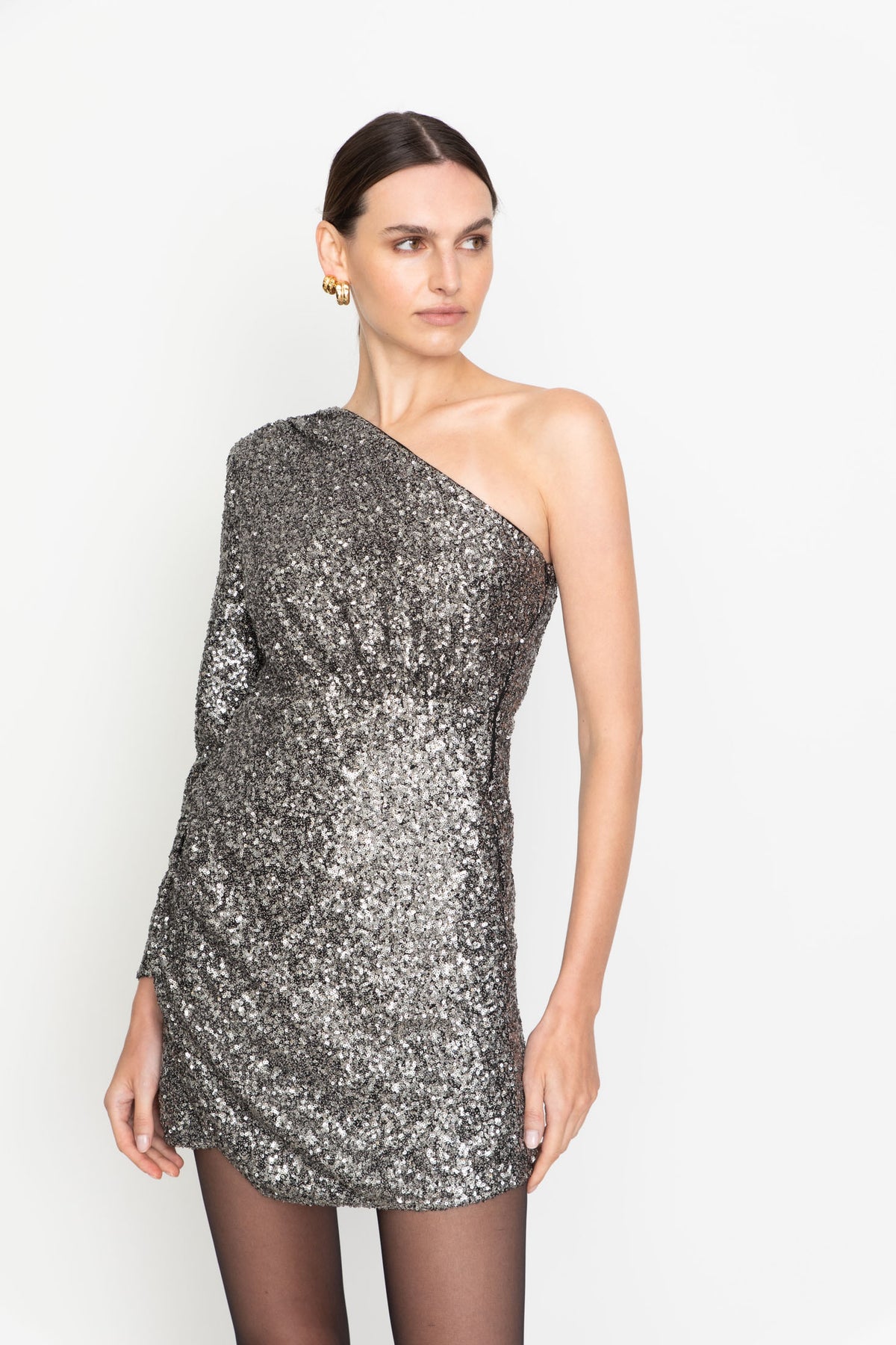 Venus Sequin Dress - Silver