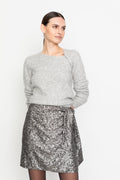 Dawn Sequin Skirt - Silver