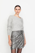 Dawn Sequin Skirt - Silver