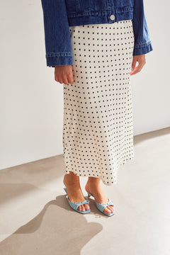 Kenya Skirt - Carmine White Print