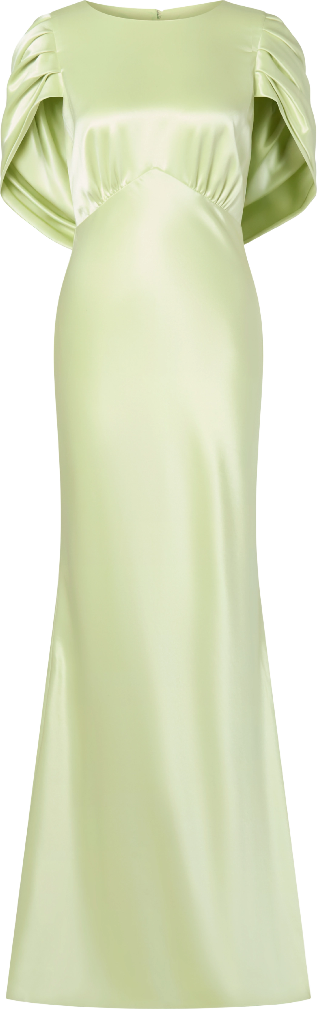 Louise Draped Back Maxi Dress - Pistachio