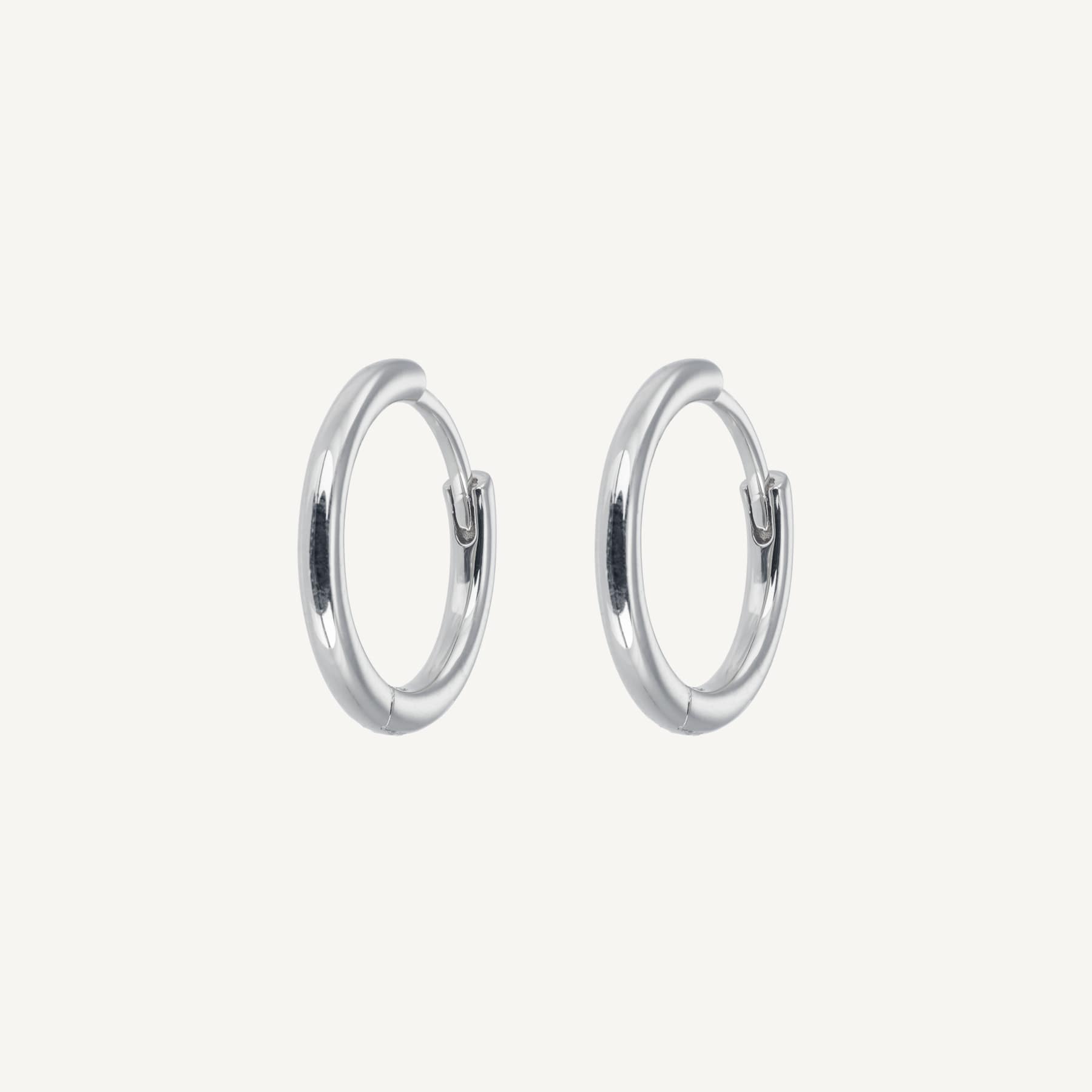 Medium Hoops - Silver