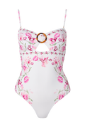 Mandy Bamboo-Ring Bandeau Baddräkt - Tulip Pink