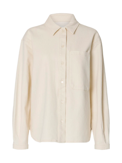 Relaxed Ebba Denim Shirt - Egret