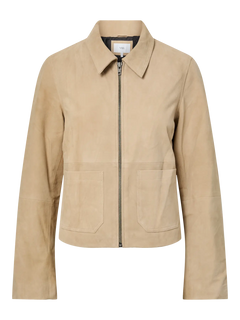 Yassapera Ls Leather Jacket - Incense